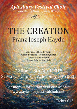 Haydn 'The Creation' concert poster